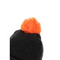 Fox pletena zimska kapa | black & orange