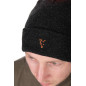 Fox pletena zimska kapa | black & orange
