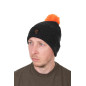 Fox pletena zimska kapa | black & orange