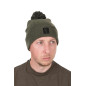Fox pletena zimska kapa | green & black