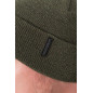 Fox Collection pletena zimska kapa | green & black