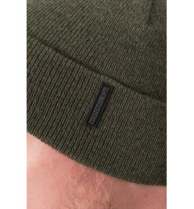 Fox Collection pletena zimska kapa | green & black