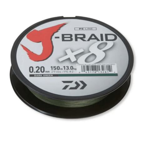 Daiwa J-BRAID X8 upredenica 150m | dark green