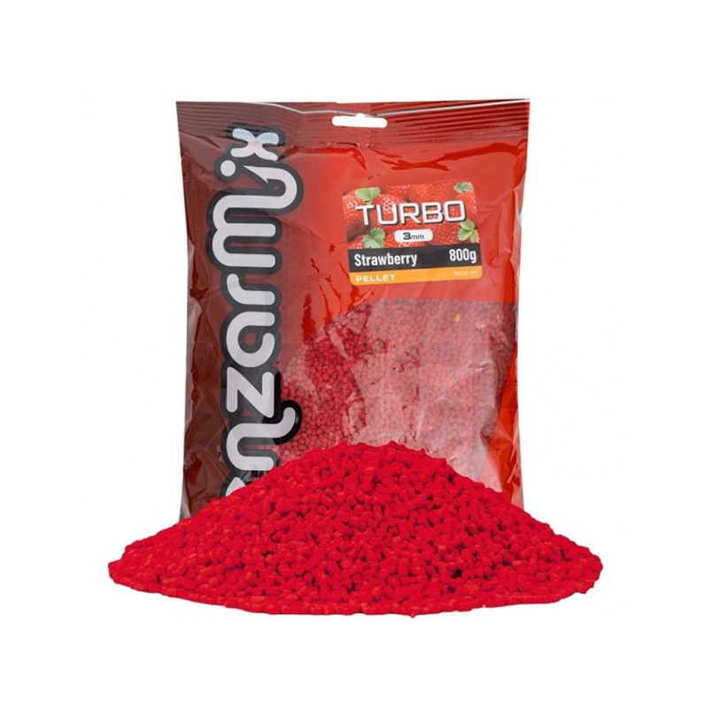 Benzar Turbo pelete Jagoda| 3mm | 800g Benzar Turbo pelete Jagoda| 3mm | 800g