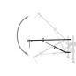 Delphin REAXE ProfixARM feeder držač štapa | 1,1 - 2,1m