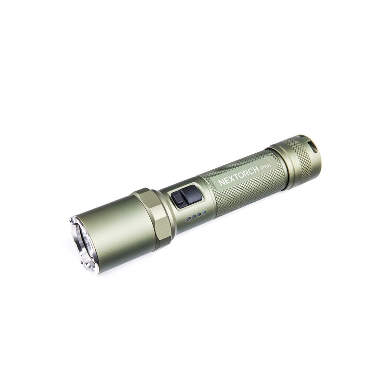 Nextorch P80 One-step Strobe punjiva lampa | olive green | 1300lm