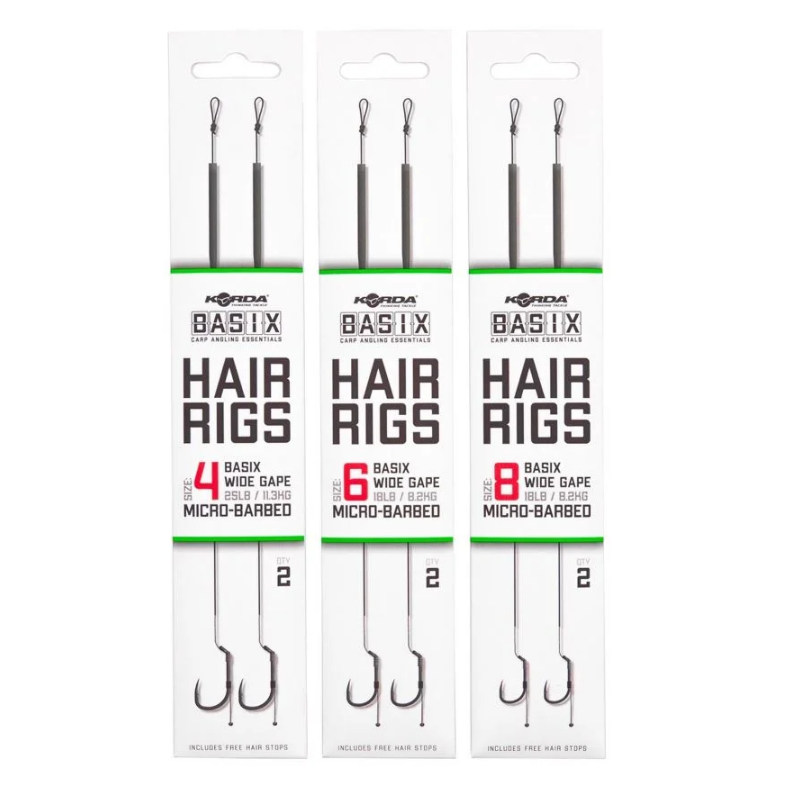 Korda Basix Hair rig wide gape predvez