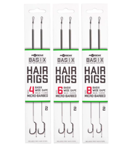 Korda Basix Hair rig wide gape predvez