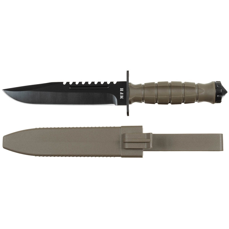 MFH STORM borbeni fiksni nož | 31cm | olive MFH STORM borbeni fiksni nož | 31cm | olive