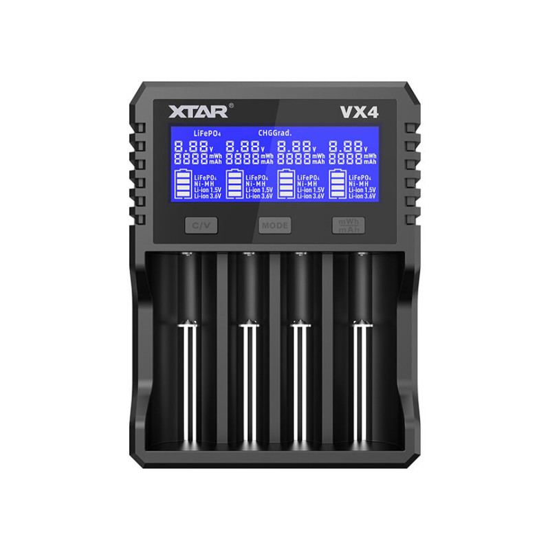 XTAR VX4 punjač za baterije ( Li-ion 1.5V / 3.6 / 3.7V / Li-FePO4 / Ni-MH)