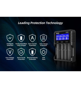 XTAR VX4 punjač za baterije ( Li-ion 1.5V / 3.6 / 3.7V / Li-FePO4 / Ni-MH)