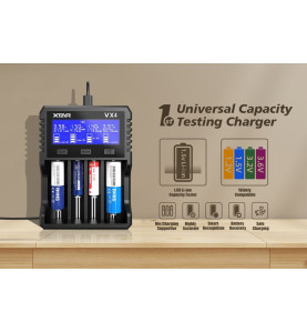 XTAR VX4 punjač za baterije ( Li-ion 1.5V / 3.6 / 3.7V / Li-FePO4 / Ni-MH)