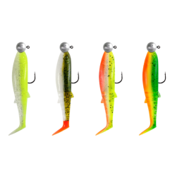 Savage Gear CANNIBAL Shad Darkwater mix | 8cm  | 4 komada