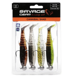Savage Gear CANNIBAL Shad Clearwater mix | 10cm  | 4 komada
