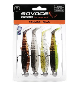 Savage Gear CANNIBAL Shad Clearwater mix | 10cm  | 4 komada