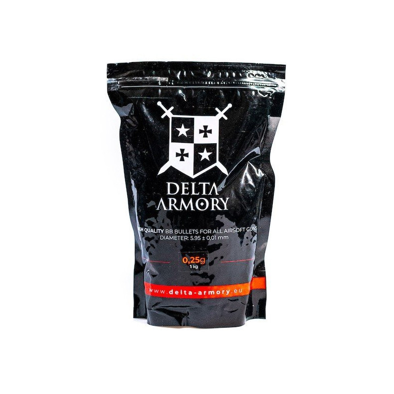 Delta Armory airsoft kuglice | 0.25g | 1kg