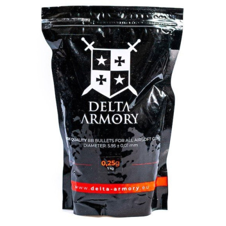 Delta Armory airsoft kuglice | 0.25g | 1kg