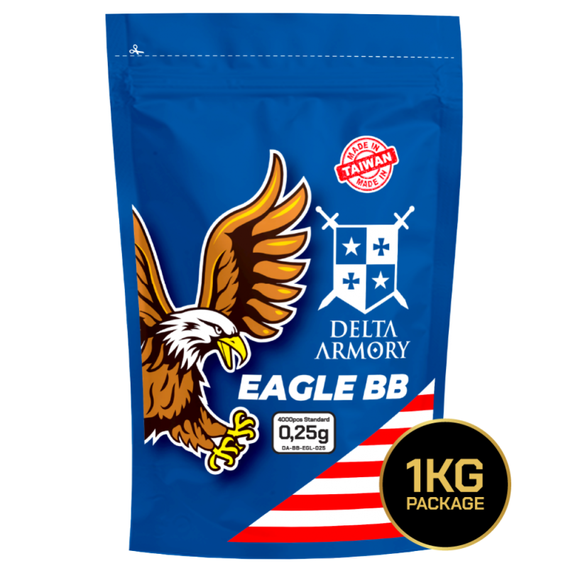 Delta Armory EAGLE airsoft kuglice | 0.25g | 1kg