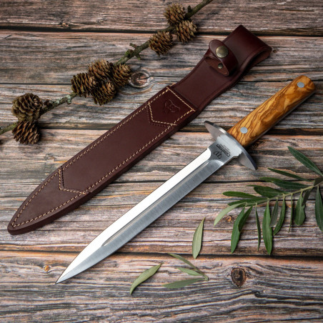 Cudeman 113-L lovački fiksni nož | maslina | 37cm