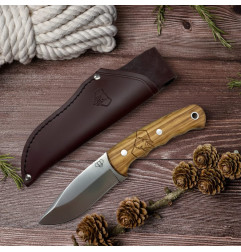 Cudeman 143-L lovački fiksni nož | maslina | 21cm