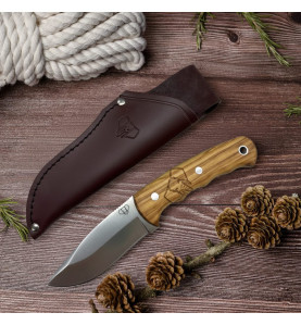 Cudeman 143-L lovački fiksni nož | maslina | 21cm