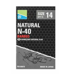 Preston Natural N-40 udice | 15kom