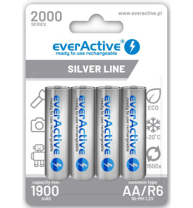 Ever Active set punjivih baterija AA/R6 Ni-MH 1.2V | 4 baterije