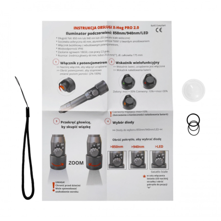 Iluminator X-HOG Pro V2 LED 940/850nm