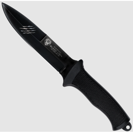 Cudeman BLACK LION Black Rubber Blued fixni nož | 28cm