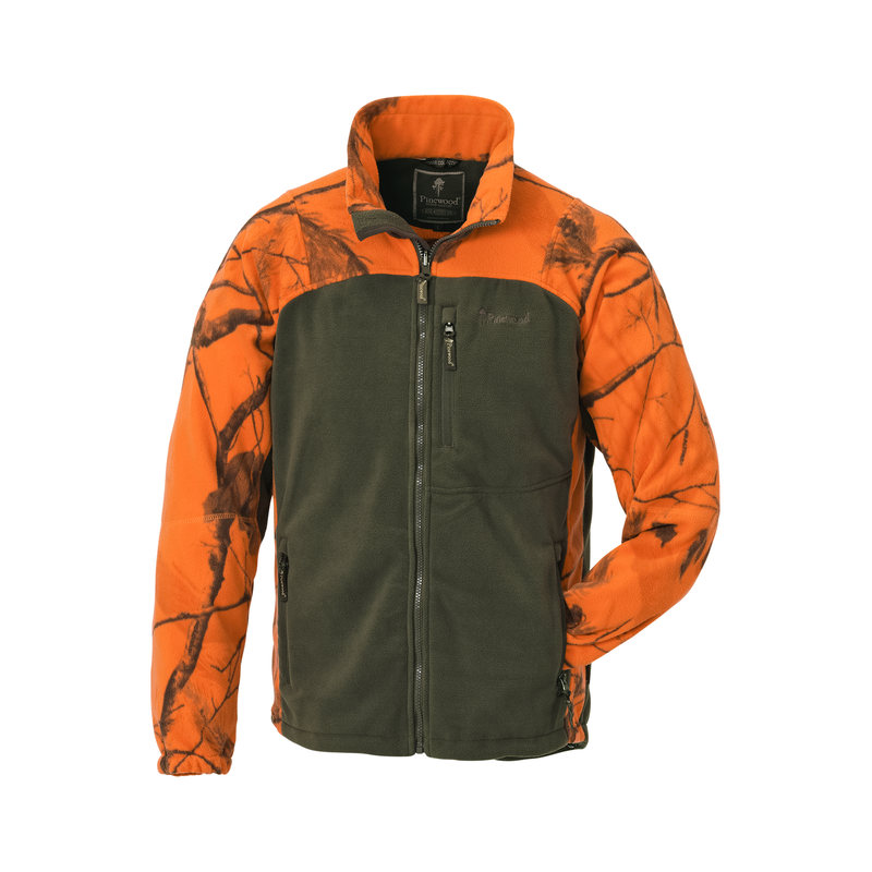 Pinewood lovačka fleece jakna | orange/green