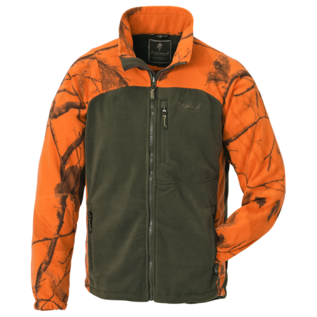 Pinewood lovačka fleece jakna | orange/green
