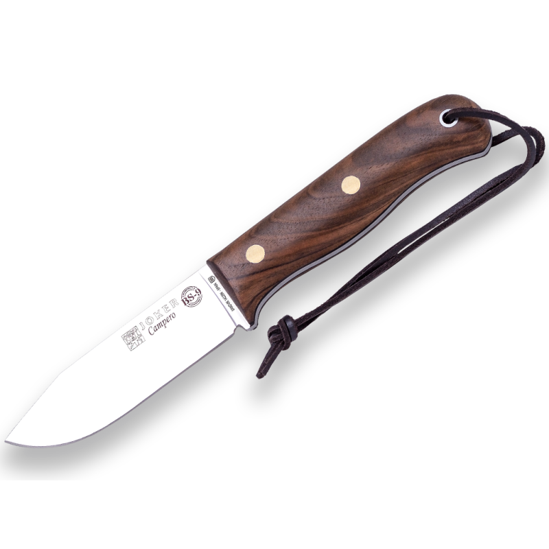 Joker CAMPERO lovački fiksni nož s kremenom | orah | 22cm Joker CAMPERO lovački fiksni nož s kremenom | orah | 22cm