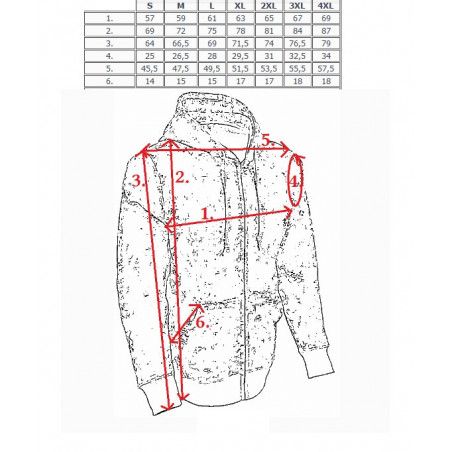 M-Tramp Hoodie jakna s kapuljačom | digital